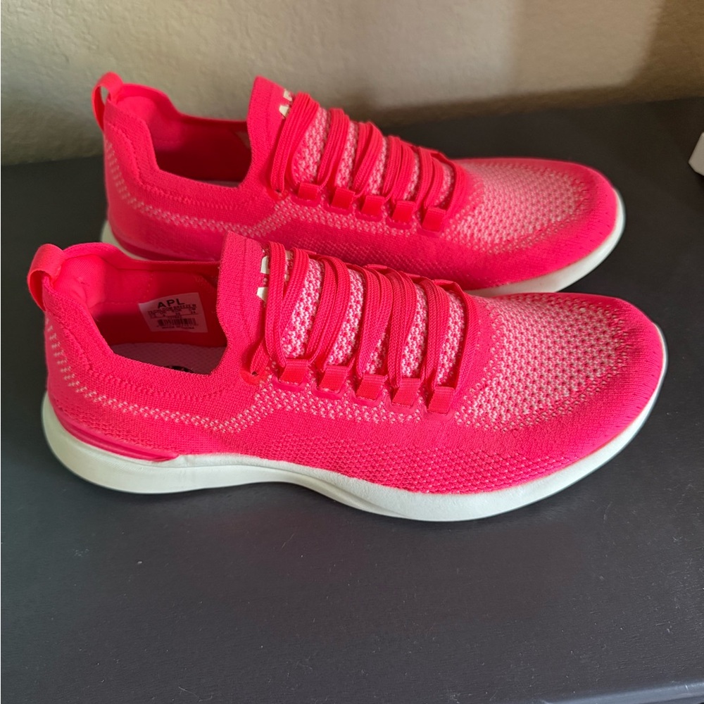 APL Women's Athletic Shoes in Vibrant Pink and White